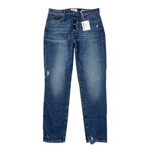 FRAME Le Original Skinny Distressed Jeans Button Fly NEW Monterey Wash 32